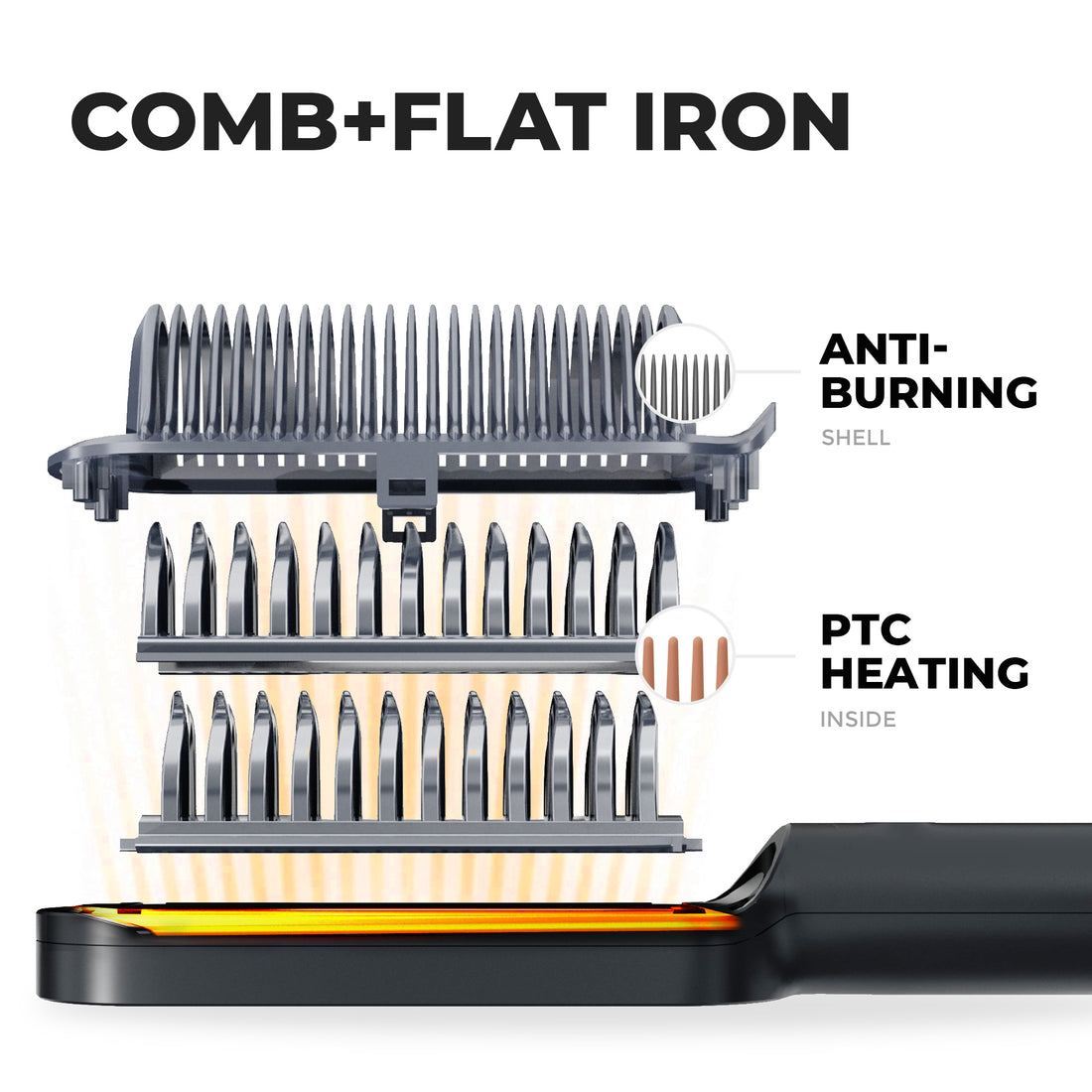 Luxury Hair ™ - Straightening Hair Iron/Comb - SALE